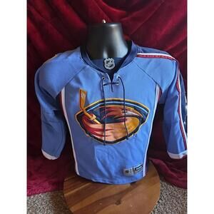 Atlanta Thrashers 2000s Reebok Premier jersey Youth S/M powder blue NHL vintage
